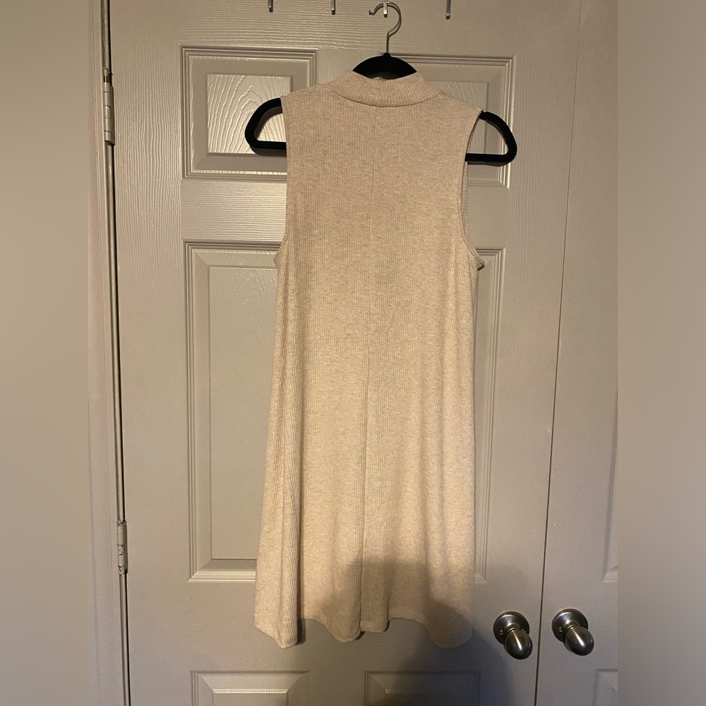 Time and Tru Sleeveless Cream Midi Dress